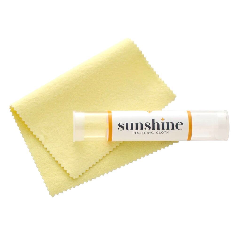 Sunshine Jewelry Polishing Cloth Yellow Large Sterling Silver Gold Brass Cleaner